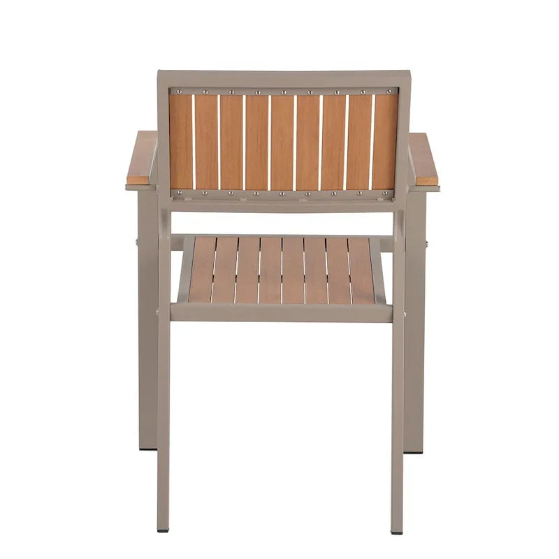 7-Piece Outdoor Extendable Dining Set with Extendable Table and 6 Armrest Chair