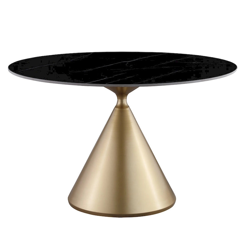 Morden Fort Modern Luxury 5- Piece Round Dining Table and Chair Set