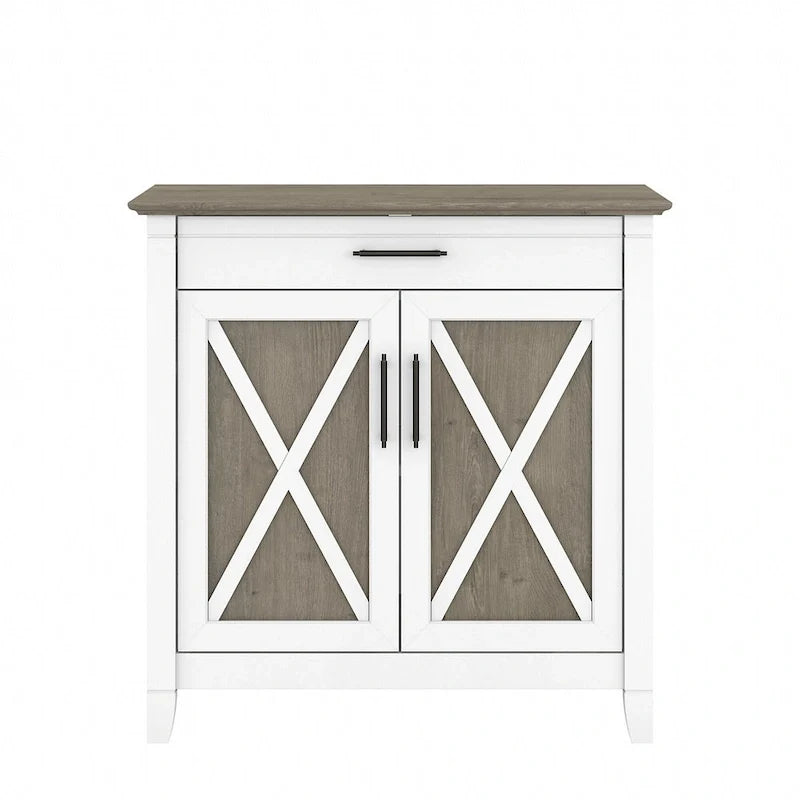 Key West Secretary Desk with Storage Cabinet by Bush Furniture