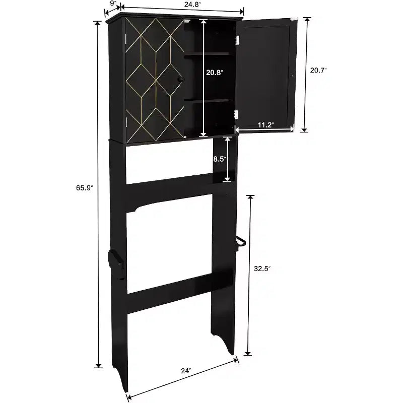 Above Toilet Storage Cabinet Spacesaver for Bathroom