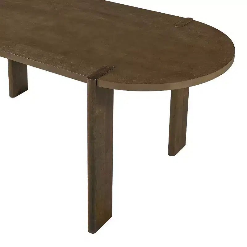 7pcs Oval Dining Table Set Dining Set for 6, 71'' Large Family Kitchen Table Set with 6 Padded Dining Chairs, Walnut - Christopher Knight Home