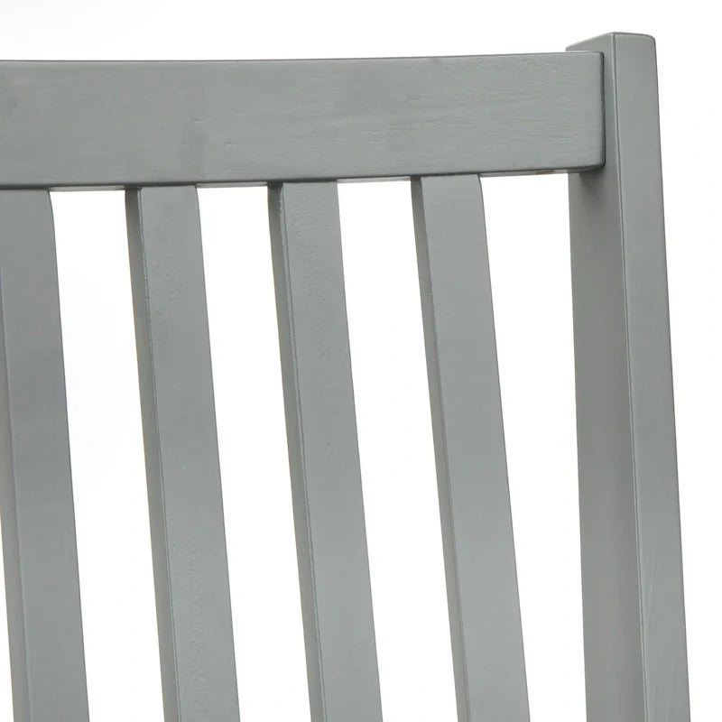 Set of 4 Solid Wood Slat-Back Dining Chairs, Sturdy Frame, Classic Design, Easy Assembly
