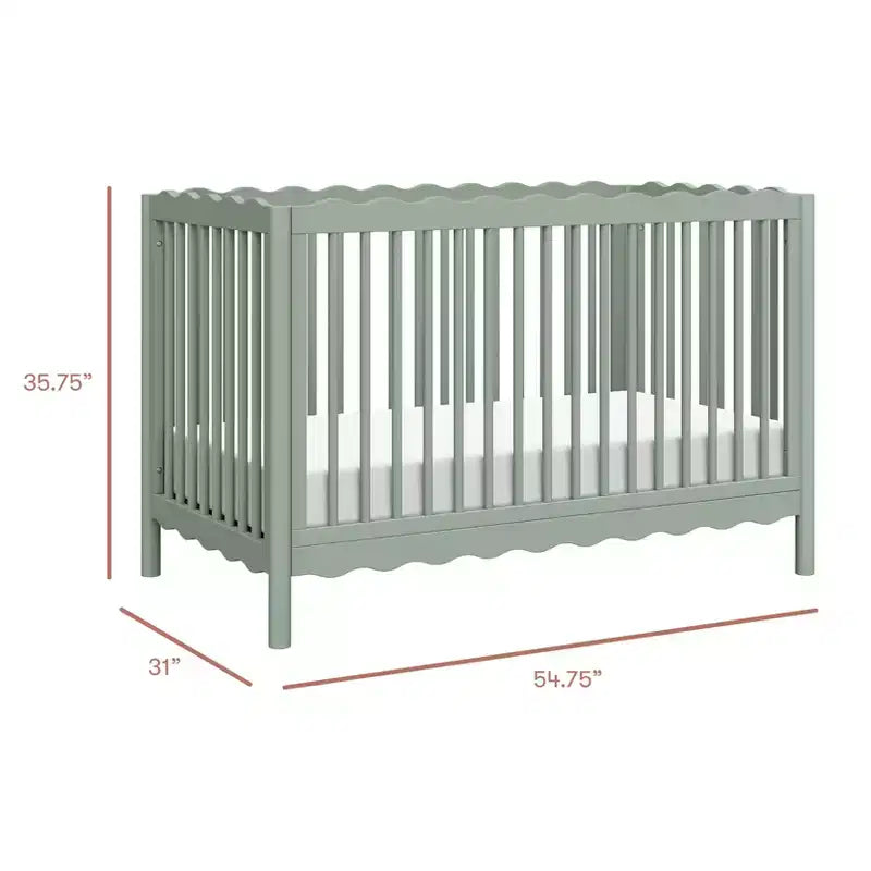 Babyletto Swell 4-in-1 Convertible Crib with Toddler Bed Conversion Kit