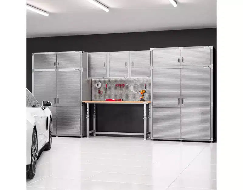 Seville Classics UltraHD 2-Piece Extra-Wide Storage Cabinet Set, 60 x 24