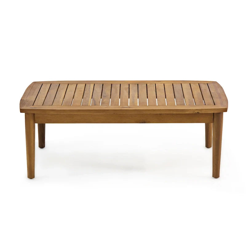 Willowbrook Outdoor Acacia Wood 4 Seater Chat Set by Christopher Knight Home