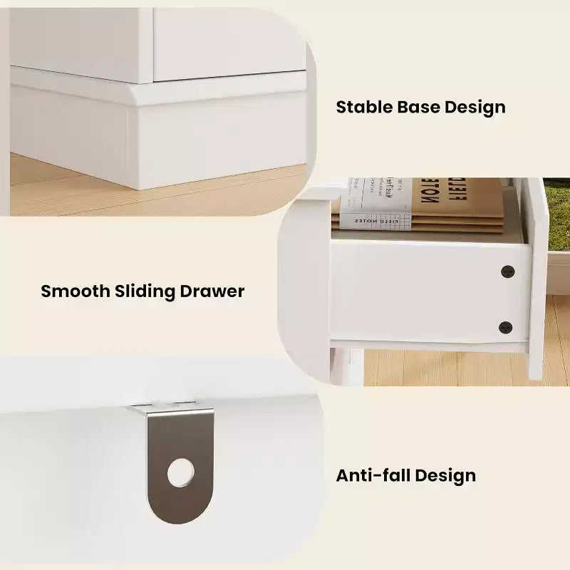 8-Drawer Storage Cabinet, Chest of Drawers with Deep Drawers, Large Wide-Top Closet for Living Room, Hallway, Children's Room