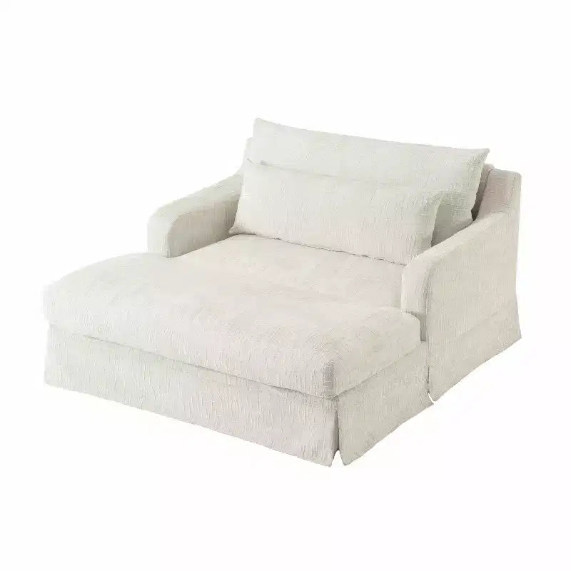 Fauteuil convertible très profond en chenille Polibi