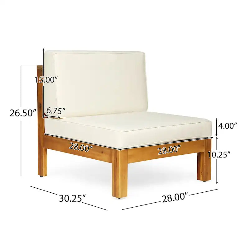 Brava Outdoor Acacia Wood 6-piece Chat Set by Christopher Knight Home