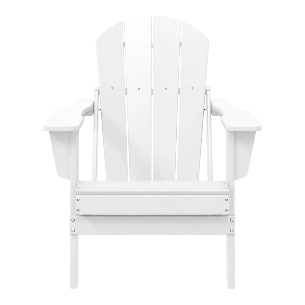 Polytrends Laguna Fade Resistant All Weather Outdoor Patio Folding Adirondack Chair