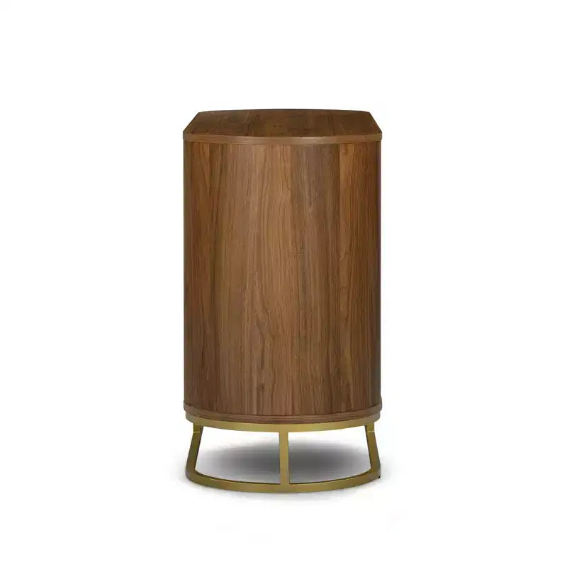 Modern 6-Drawer Dresser with Live Edge Design, Metal Base & Durable Mixed Wood Construction