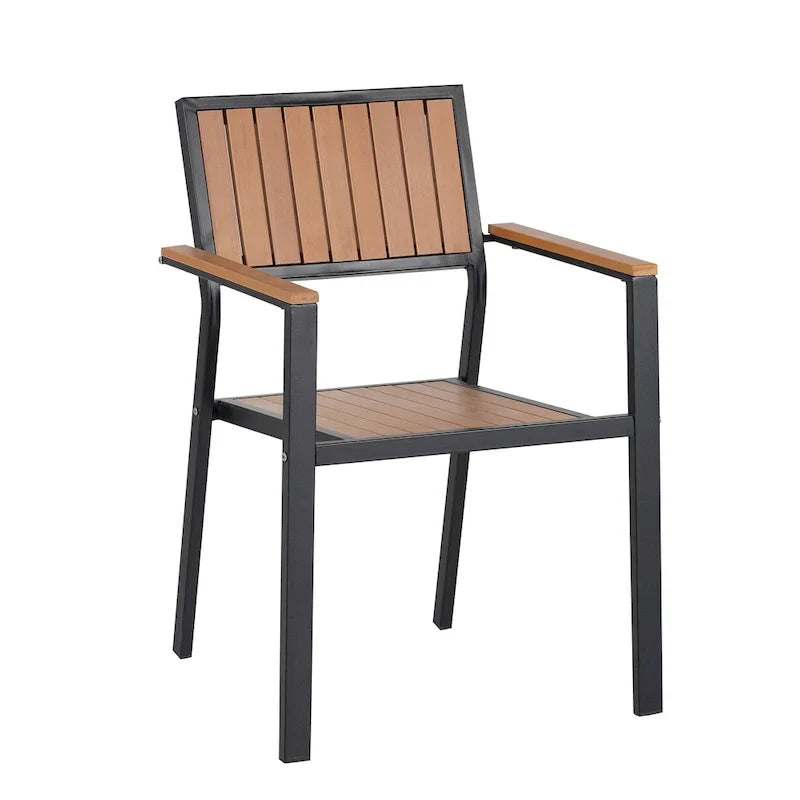 7-Piece Outdoor Extendable Dining Set with Extendable Table and 6 Armrest Chair