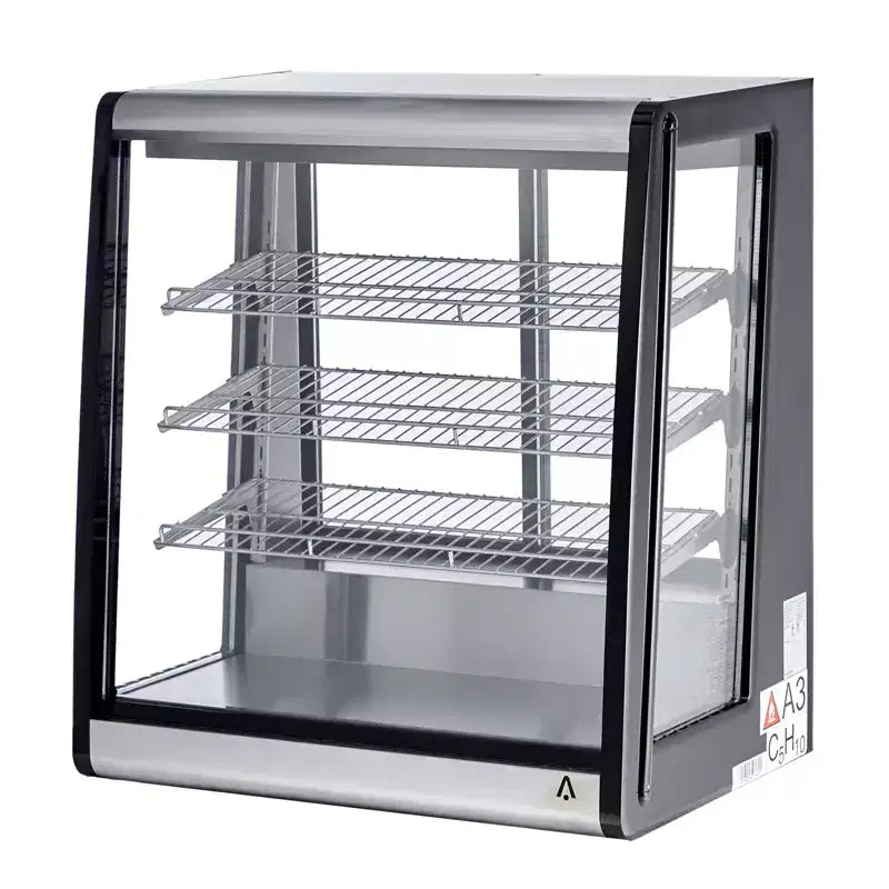 Commercial Display Refrigerator 6.9 Cu Ft, Countertop Refrigerated Display Case with LED Lighting for Bakery, Cafe, 110V/190W