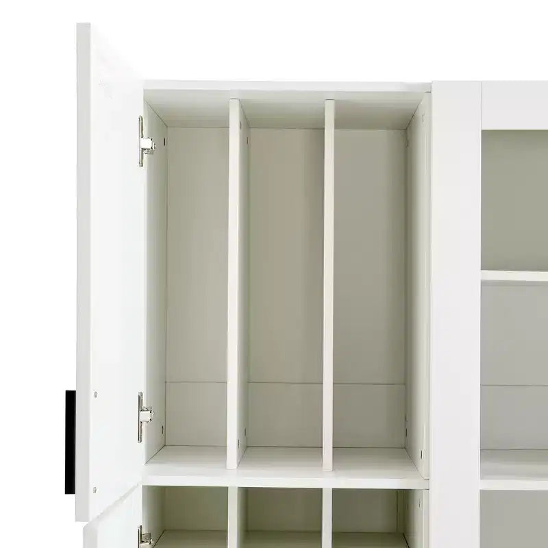 Whisen 71''H Freestanding Kitchen Storage Pantry, Large Dining Storage Cabinet Cupboard Sideboards With 6 Doors, Adjustable Shelves