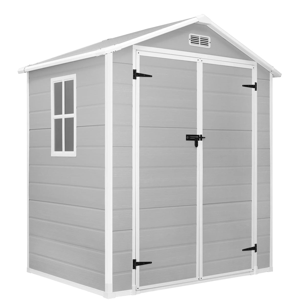 Abri de jardin en résine toutes saisons avec plancher, 1,8 m x 1,2 m/1,8 m x 2,4 m/2,4 m x 1,8 m/2,4 m x 3 m, Spire Tool Shed