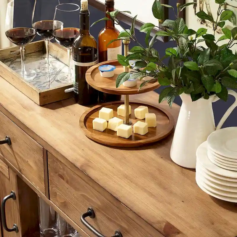 Buffet Crosley Roots en finition naturelle - 52 L x 18 P x 36 H