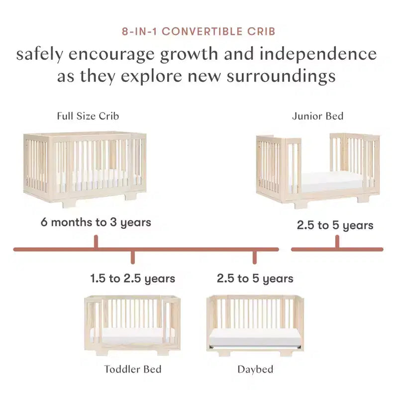 Babyletto Yuzu 8-in-1 Convertible Crib with All-Stages Conversion Kits