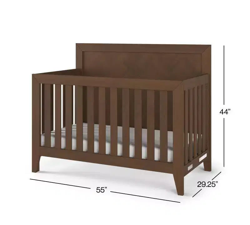 Child Craft Kieran Crib, Double Dresser and Chest Nursery Set, 3-Piece, Includes 4-in-1 Convertible Crib, Dresser and Chest