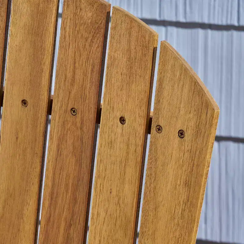 2pk Malibu Acacia Wood Patio Adirondack Dining Chairs - Christopher Knight Home