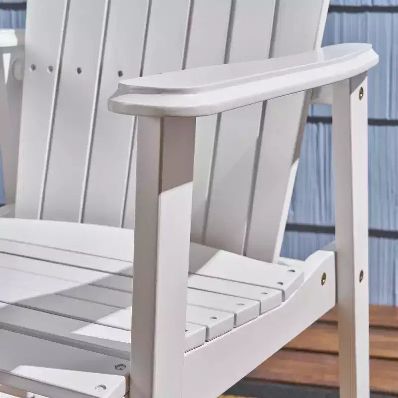 2pk Malibu Acacia Wood Patio Adirondack Dining Chairs - Christopher Knight Home