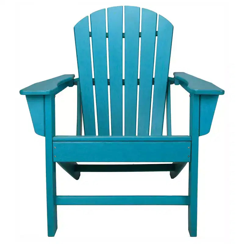 Fauteuil Adirondack en plastique avec protection UV pour l'intérieur et l'extérieur, idéal pour patio, véranda, terrasse et plage, pour enfants et adultes, turquoise, de Leisure Classics