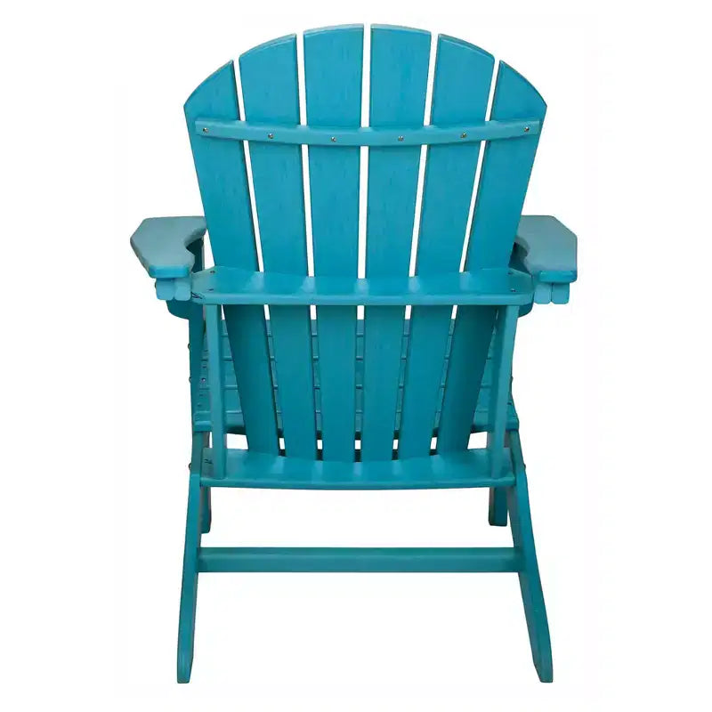 Fauteuil Adirondack en plastique avec protection UV pour l'intérieur et l'extérieur, idéal pour patio, véranda, terrasse et plage, pour enfants et adultes, turquoise, de Leisure Classics
