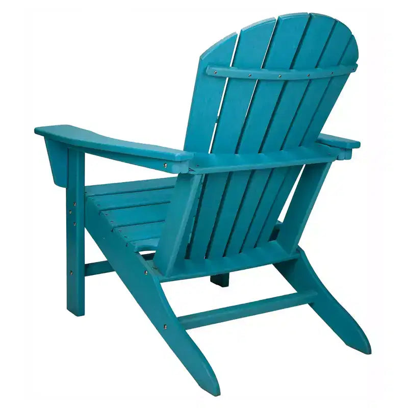 Fauteuil Adirondack en plastique avec protection UV pour l'intérieur et l'extérieur, idéal pour patio, véranda, terrasse et plage, pour enfants et adultes, turquoise, de Leisure Classics