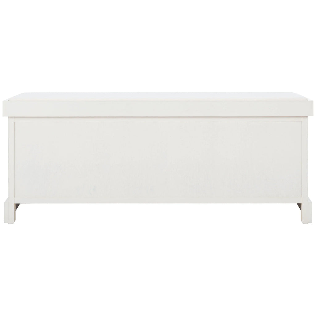 Banc de rangement SAFAVIEH Fiorello 3 tiroirs avec coussin - 47,3 L x 15 P x 19 H - 47Lx15Px19H