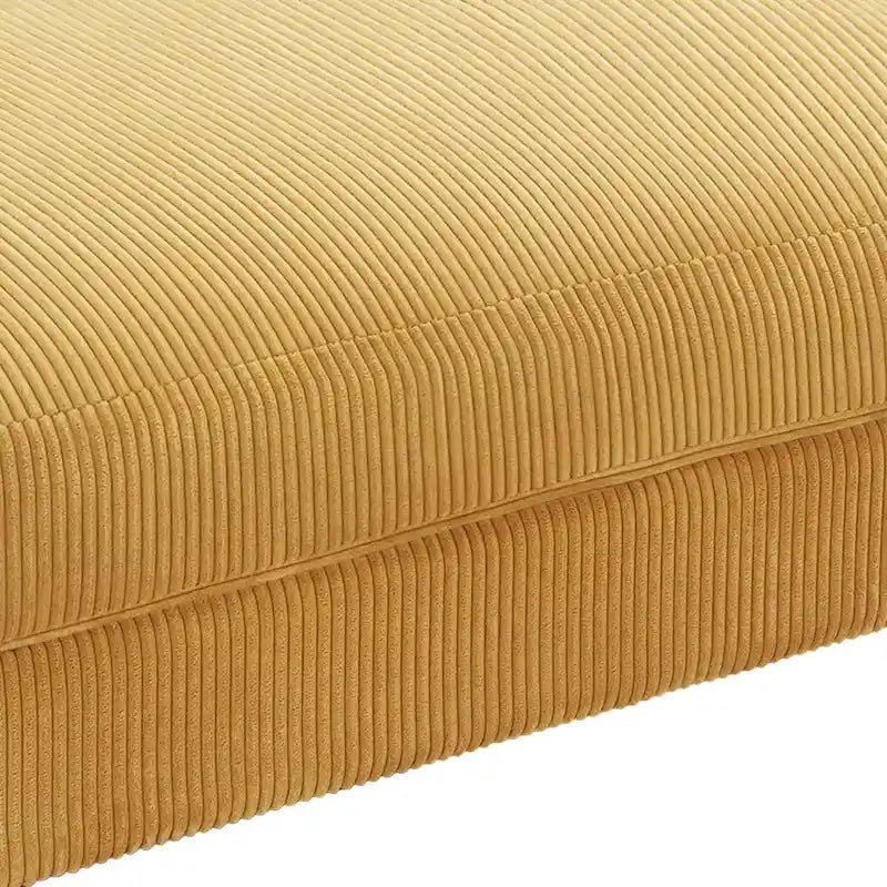 Pouffe d'appoint oversize en velours côtelé moderne