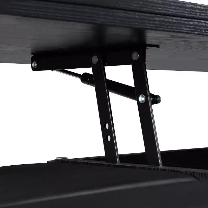 Multi-Function Modern Lift-Top Coffee Table with Hidden Storage, 4 Stools and Casters, Perfect for Modern Living Spaces