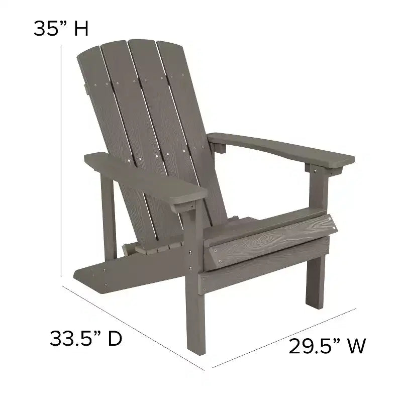 Fauteuil Adirondack tout temps Emma et Oliver en similibois