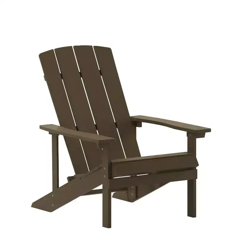 Emma and Oliver All-Weather Adirondack Chair in Faux Wood