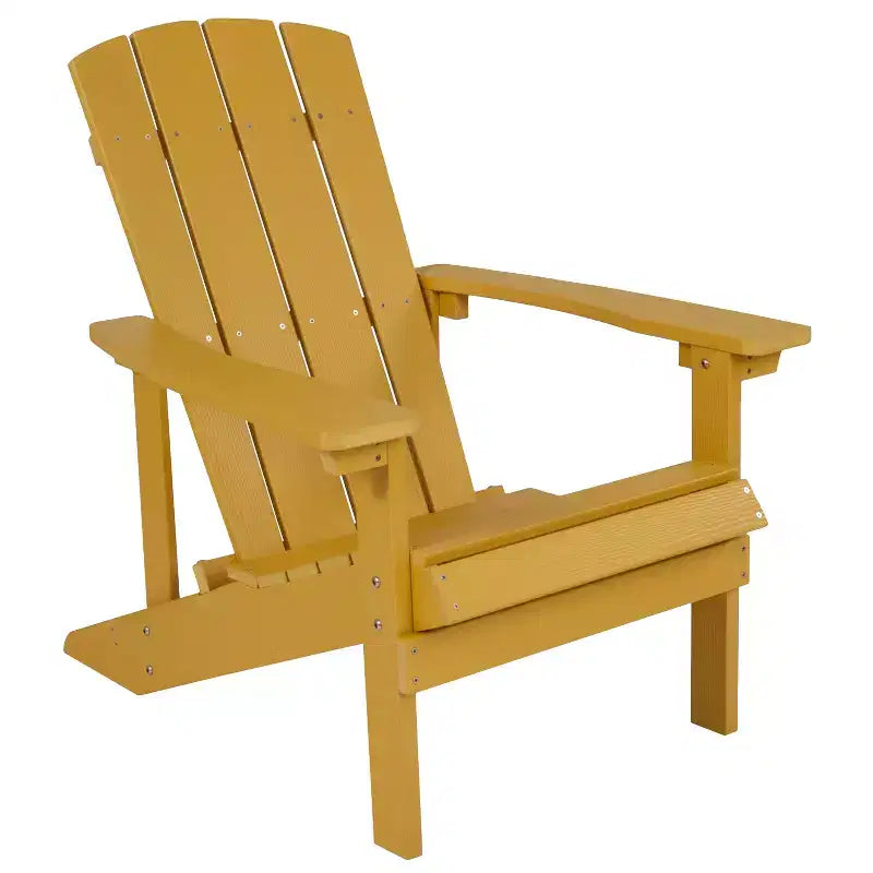 Emma and Oliver All-Weather Adirondack Chair in Faux Wood