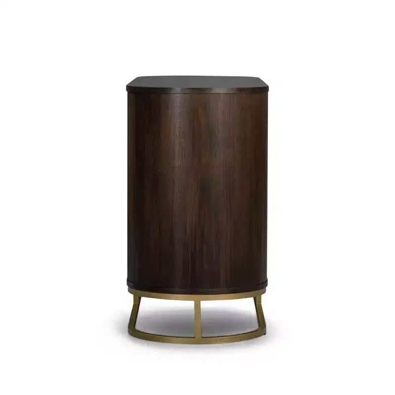 Modern 6-Drawer Dresser with Live Edge Design, Metal Base & Durable Mixed Wood Construction