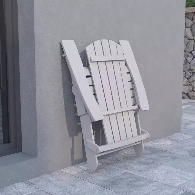 Flash Furniture Charlestown All-Weather Poly Resin Indoor/Outdoor Folding Adirondack Chair