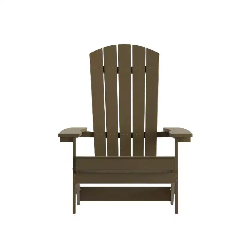 Flash Furniture Charlestown All-Weather Poly Resin Indoor/Outdoor Folding Adirondack Chair