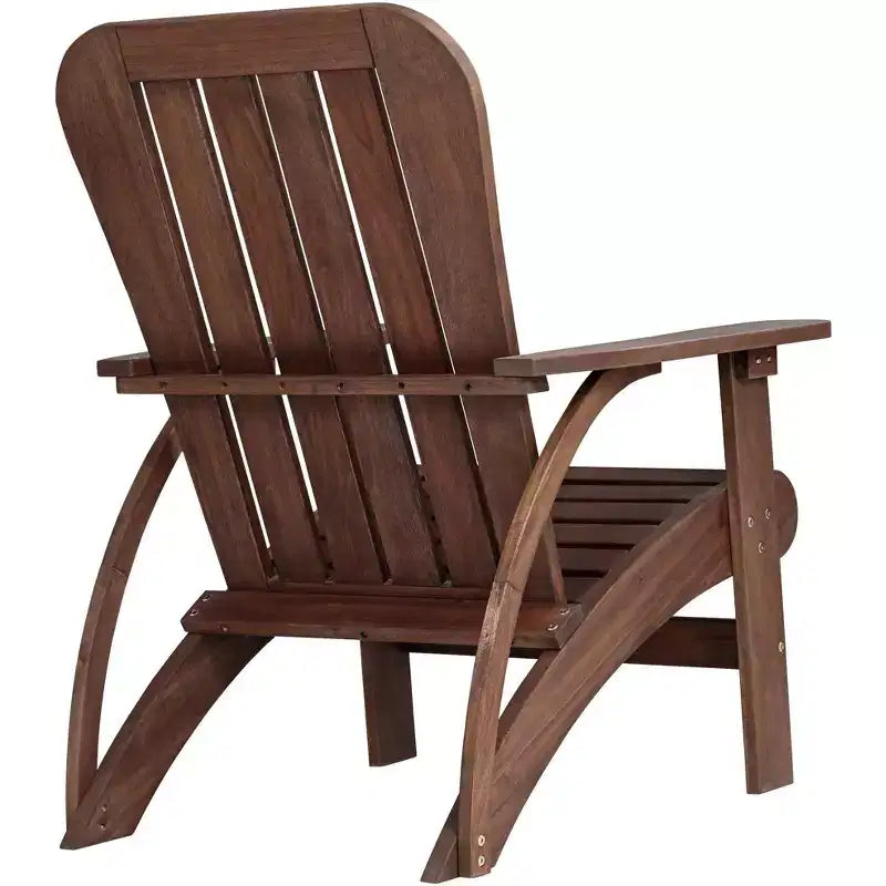 Teal Island Designs Dylan Dark Wood Outdoor Adirondack Chairs Set of 2