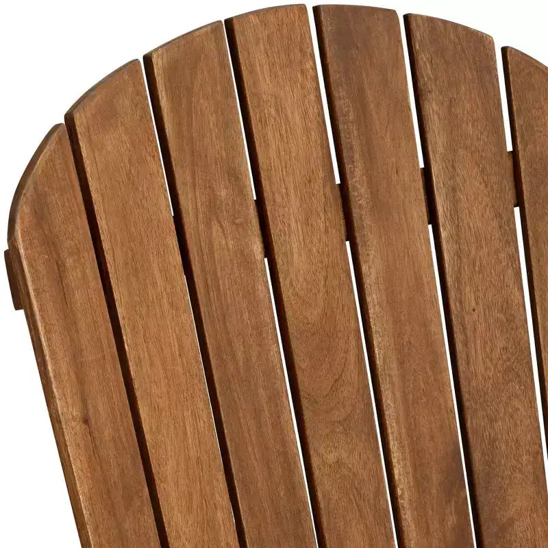 Teal Island Designs Lot de 2 Chaises Adirondack en Bois Naturel Cape Cod
