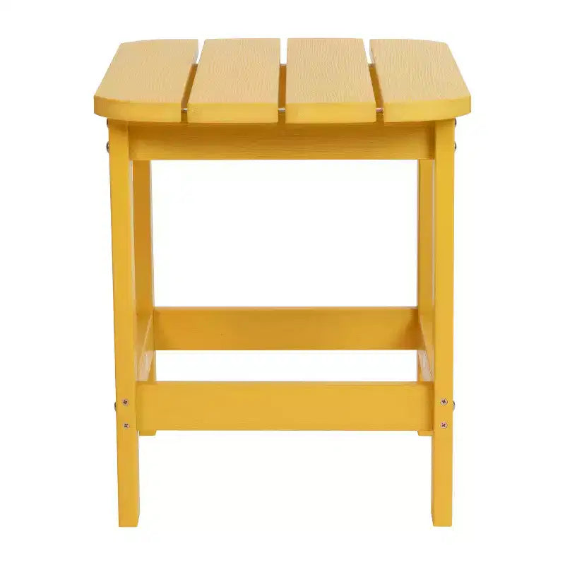 Merrick Lane Poly Resin Indoor/Outdoor All-Weather Adirondack Side Table