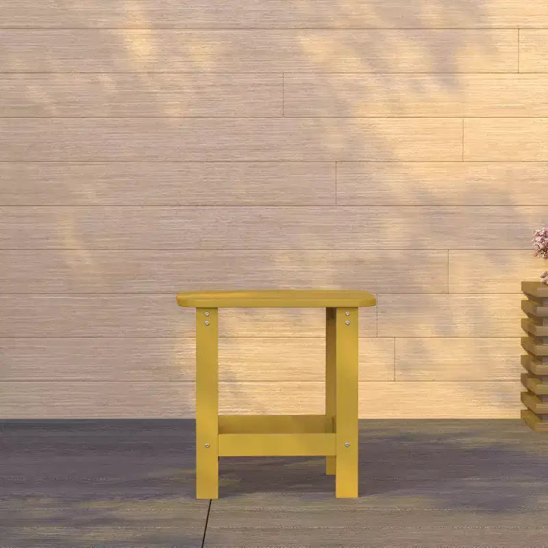 Merrick Lane Poly Resin Indoor/Outdoor All-Weather Adirondack Side Table