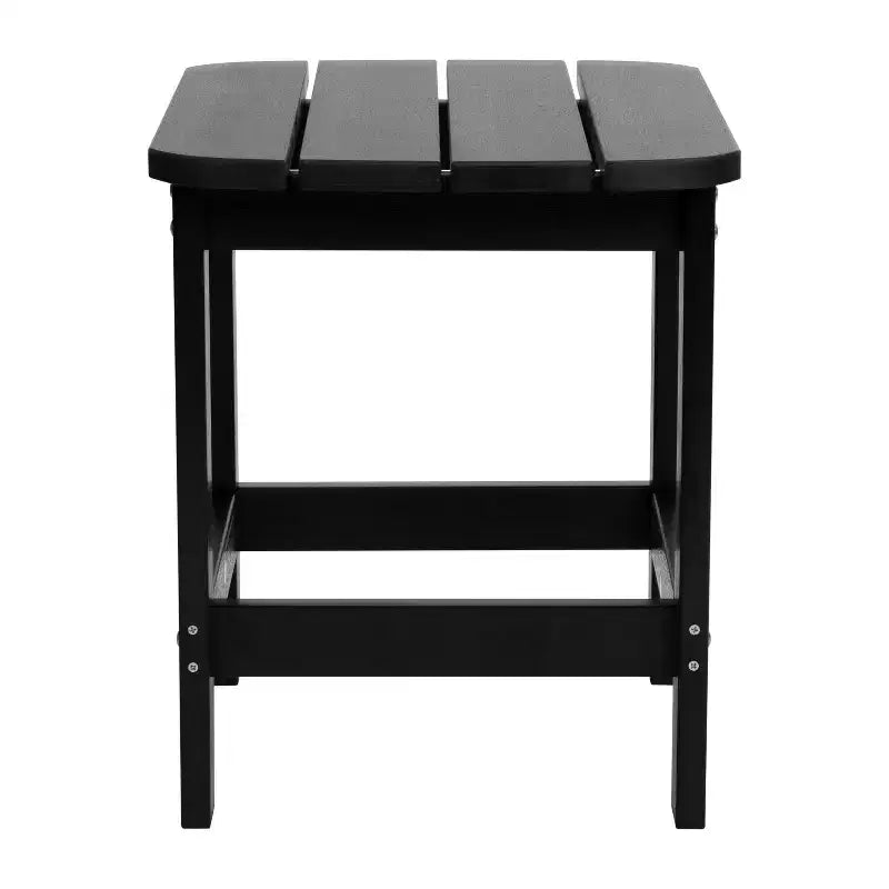 Merrick Lane Poly Resin Indoor/Outdoor All-Weather Adirondack Side Table