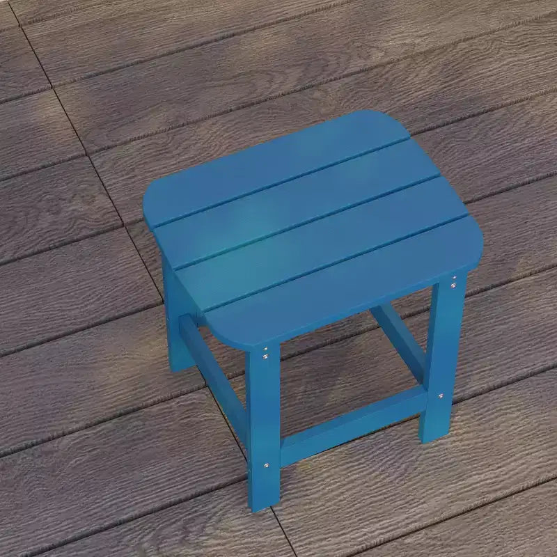 Merrick Lane Poly Resin Indoor/Outdoor All-Weather Adirondack Side Table