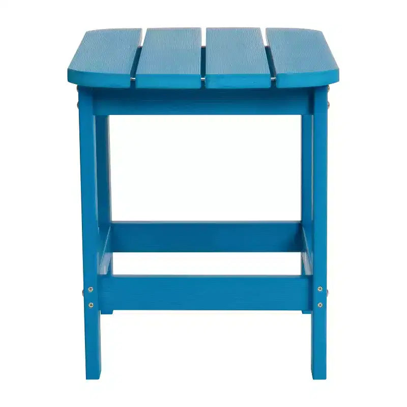 Merrick Lane Poly Resin Indoor/Outdoor All-Weather Adirondack Side Table