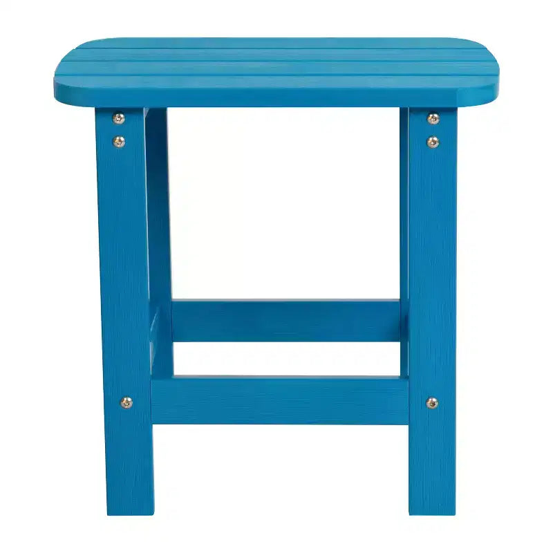 Merrick Lane Poly Resin Indoor/Outdoor All-Weather Adirondack Side Table