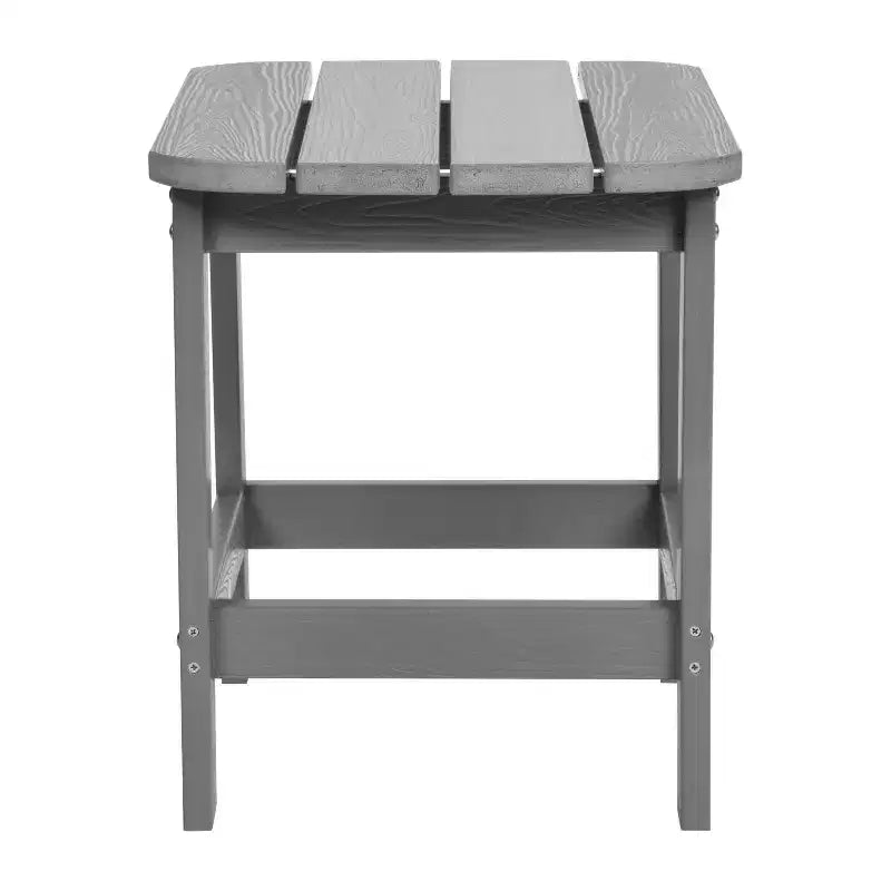 Merrick Lane Poly Resin Indoor/Outdoor All-Weather Adirondack Side Table