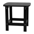 Merrick Lane Poly Resin Indoor/Outdoor All-Weather Adirondack Side Table