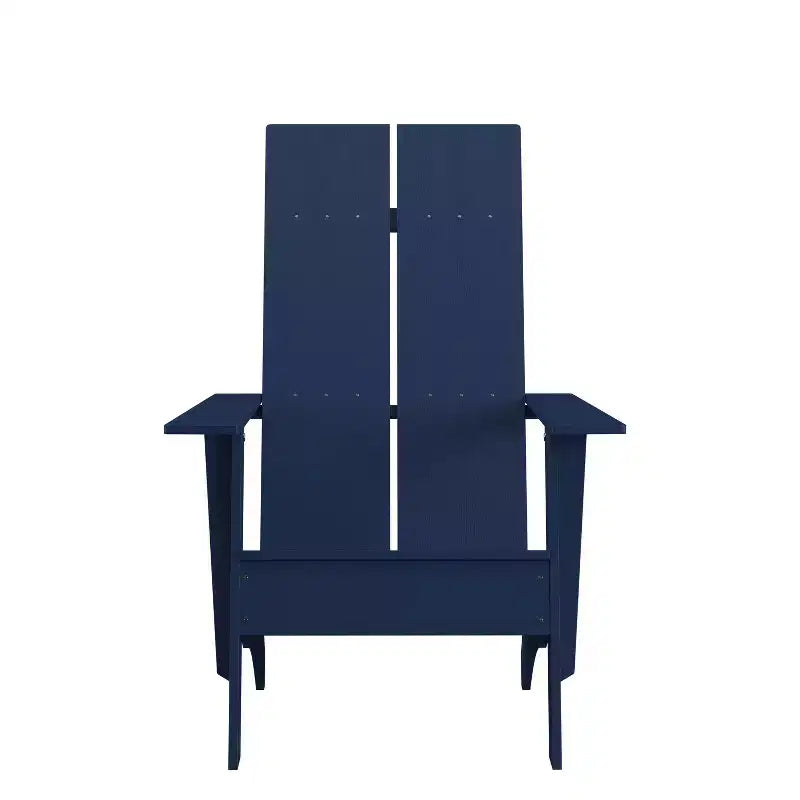 Flash Furniture Sawyer Modern All-Weather Poly Resin Wood Adirondack Chair