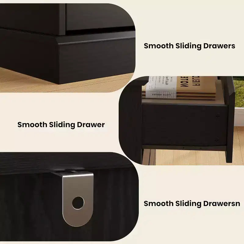 8-Drawer Storage Cabinet, Chest of Drawers with Deep Drawers, Large Wide-Top Closet for Living Room, Hallway, Children's Room