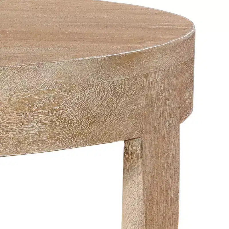 Royal Hampton 32 Inch Round Top Coffee Table with Open Sled Base