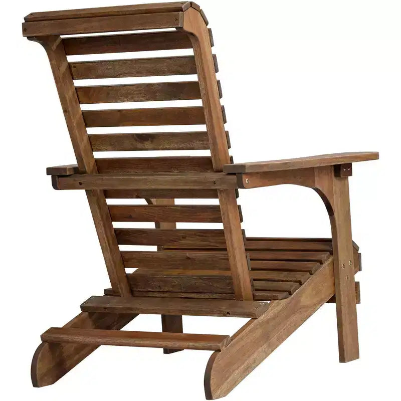 Teal Island Designs Kenneth Natural Wood Adirondack Chairs Set of 2