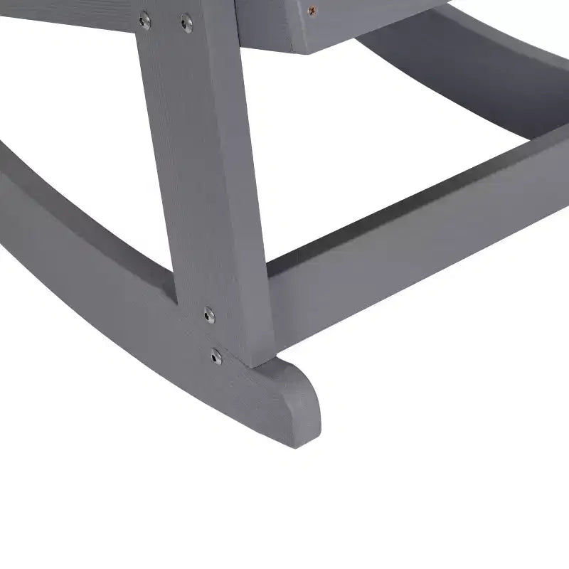 Flash Furniture Savannah All-Weather Poly Resin Wood Adirondack Rocking Chair with Rust Resistant Stainless Steel Hardware
